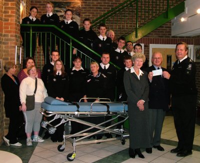 The Bordon Charity presents Liphook St John Ambulance with £1000
